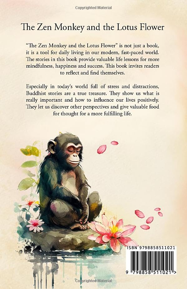 The Zen Monkey and the Lotus Flower